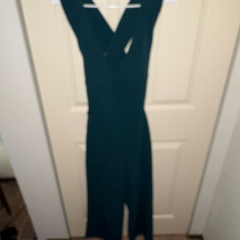 Express Dark Green Jumpsuit